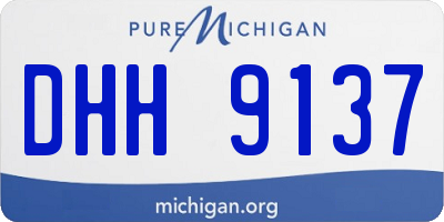 MI license plate DHH9137