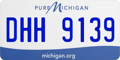 MI license plate DHH9139