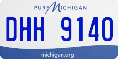 MI license plate DHH9140