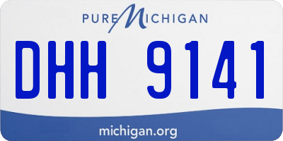 MI license plate DHH9141