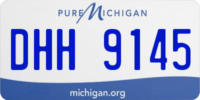 MI license plate DHH9145