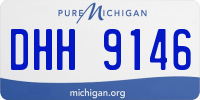 MI license plate DHH9146
