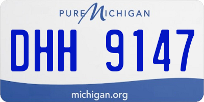 MI license plate DHH9147