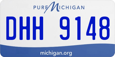 MI license plate DHH9148
