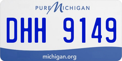 MI license plate DHH9149