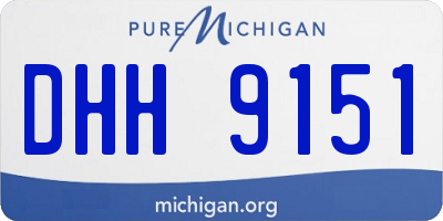 MI license plate DHH9151