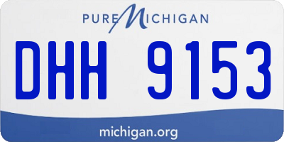 MI license plate DHH9153