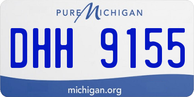 MI license plate DHH9155