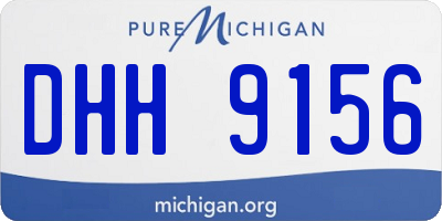MI license plate DHH9156