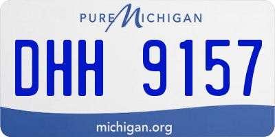 MI license plate DHH9157