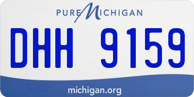 MI license plate DHH9159