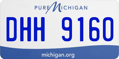 MI license plate DHH9160