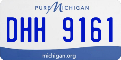 MI license plate DHH9161