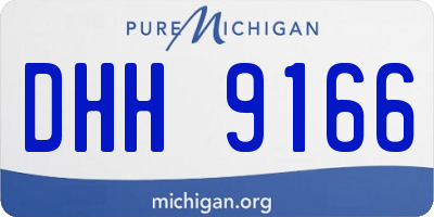 MI license plate DHH9166