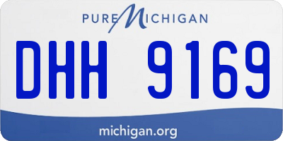 MI license plate DHH9169