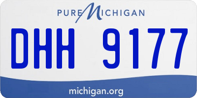 MI license plate DHH9177