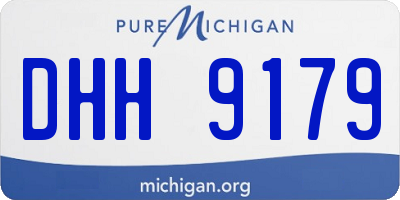 MI license plate DHH9179