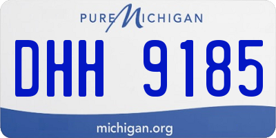 MI license plate DHH9185