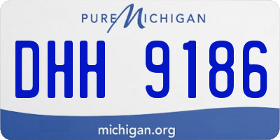 MI license plate DHH9186