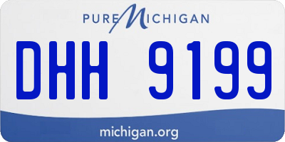 MI license plate DHH9199
