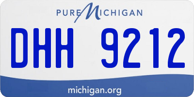 MI license plate DHH9212