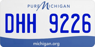 MI license plate DHH9226