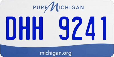 MI license plate DHH9241