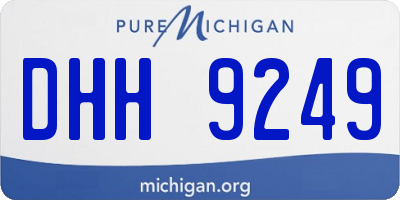 MI license plate DHH9249