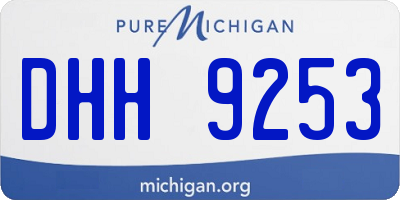 MI license plate DHH9253
