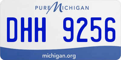 MI license plate DHH9256
