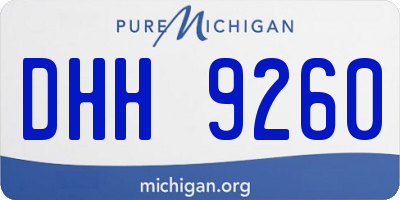 MI license plate DHH9260