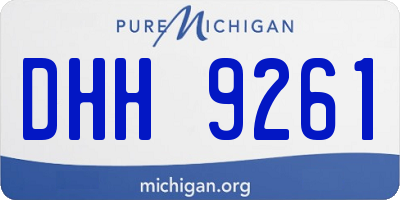 MI license plate DHH9261