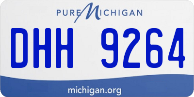 MI license plate DHH9264