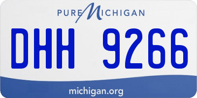 MI license plate DHH9266