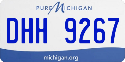 MI license plate DHH9267