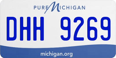 MI license plate DHH9269