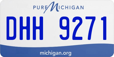 MI license plate DHH9271