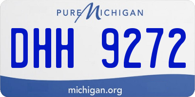 MI license plate DHH9272