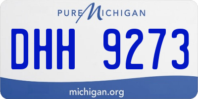 MI license plate DHH9273