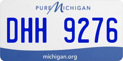 MI license plate DHH9276