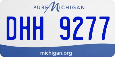 MI license plate DHH9277