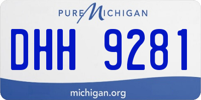 MI license plate DHH9281