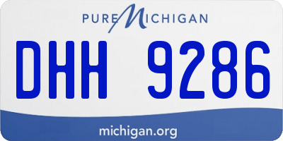MI license plate DHH9286
