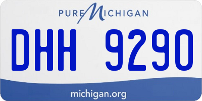 MI license plate DHH9290