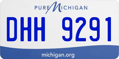 MI license plate DHH9291