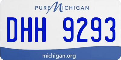 MI license plate DHH9293