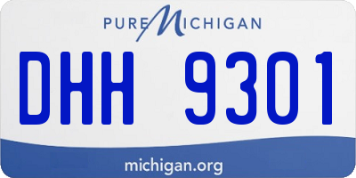 MI license plate DHH9301