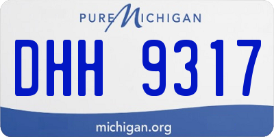 MI license plate DHH9317