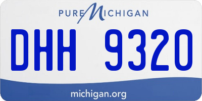 MI license plate DHH9320
