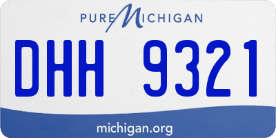 MI license plate DHH9321